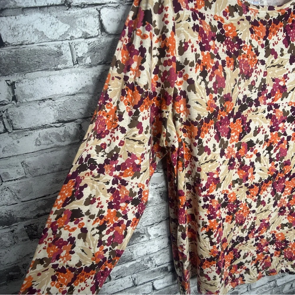 EUC Croft & Barrow Multicolor Floral Blouse Size 1X - Picture 5 of 16
